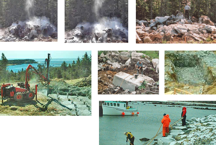 Lange's Rock Farm blasting
